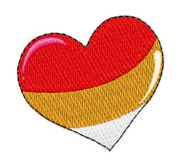 Picture of Candy Corn Heart Machine Embroidery Design