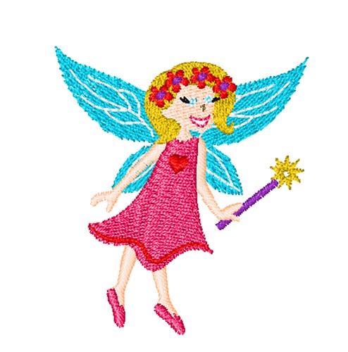 Fairy Machine Embroidery Design