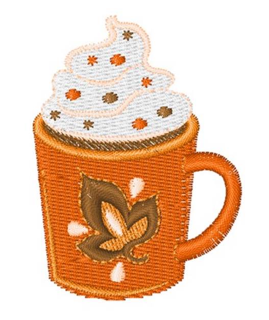 Picture of Fall Latte Machine Embroidery Design