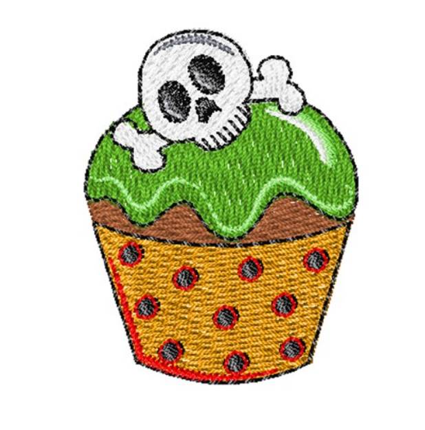 Picture of Halloween Cupcake Machine Embroidery Design