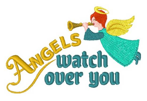 Picture of Angels Watch Over You Machine Embroidery Design