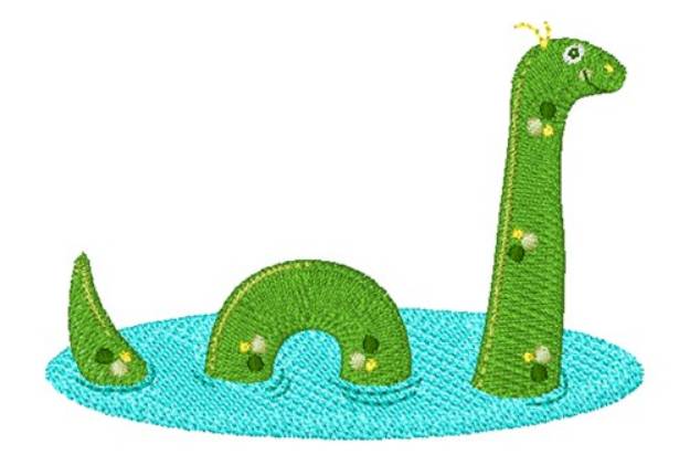 Picture of Lake Monster Machine Embroidery Design