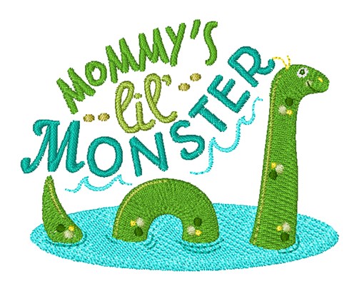 Monster Mommys Lil Monster Machine Embroidery Design