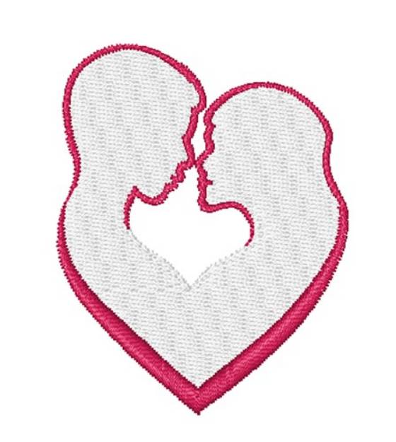 Picture of Man & Woman Outline Machine Embroidery Design