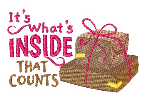 Whats Inside That Counts Machine Embroidery Design