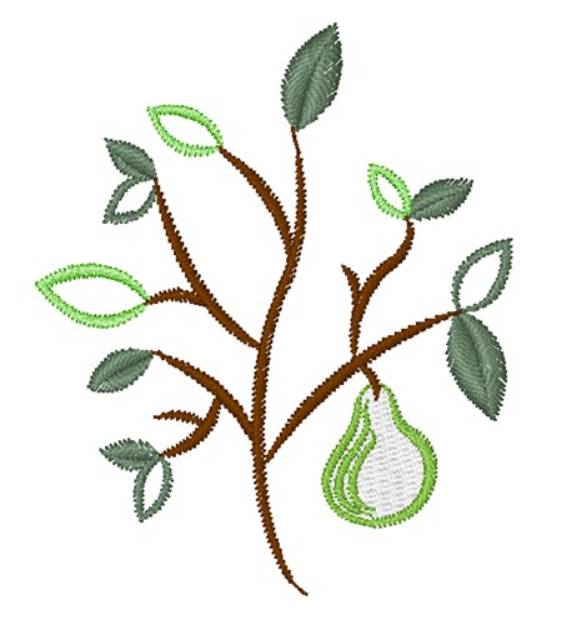 Picture of Pear Tree Machine Embroidery Design