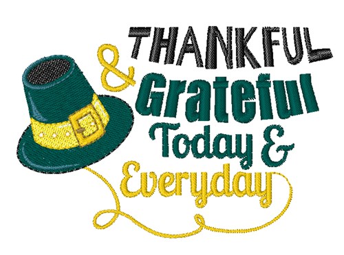 Thankful & Grateful Machine Embroidery Design