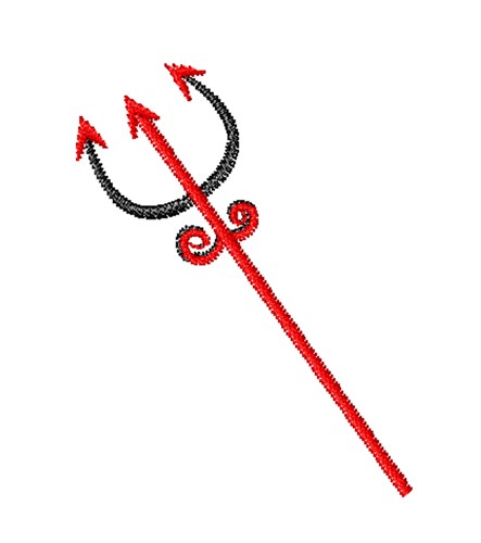 Devils Pitchfork Machine Embroidery Design