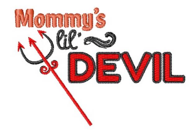 Picture of Mommys Lil Devil Machine Embroidery Design