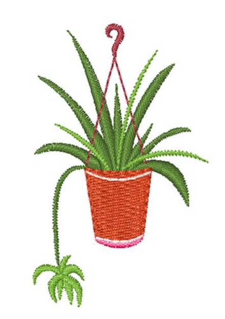 Picture of Hanging Plant Machine Embroidery Design