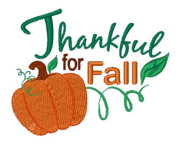 Picture of Thankful For Fall Machine Embroidery Design