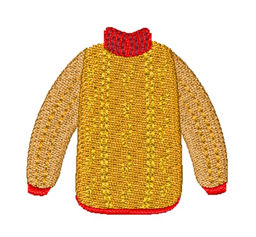 Warm Sweater Machine Embroidery Design