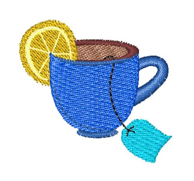 Picture of Cup Of Tea Machine Embroidery Design