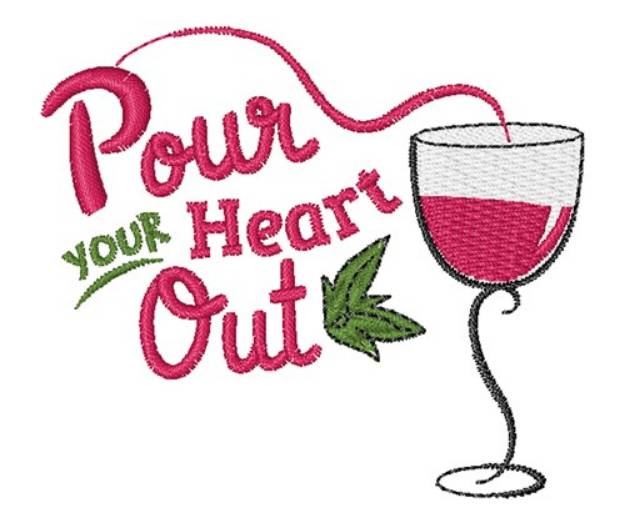 Picture of Pour Your Heart Out Machine Embroidery Design