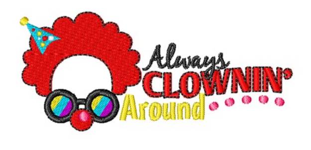 Picture of Clownin Around Machine Embroidery Design