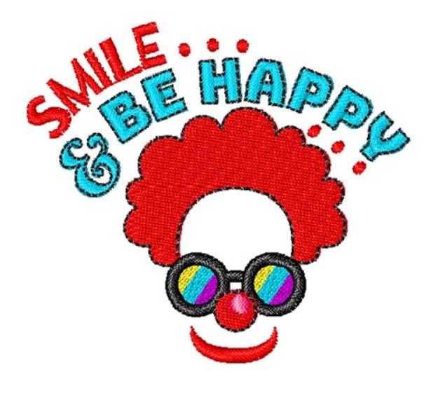 Picture of Smile & Be Happy Machine Embroidery Design