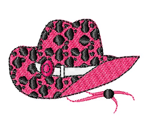 Cowgirl Hat Machine Embroidery Design