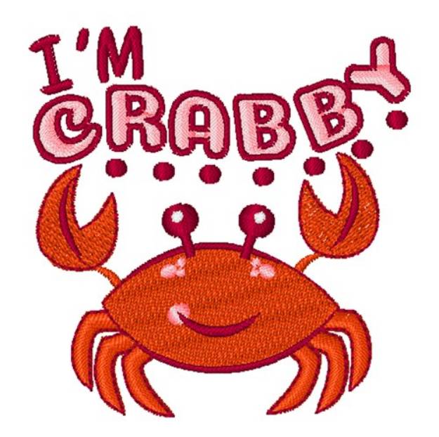 Picture of Im Crabby Machine Embroidery Design