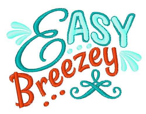 Easy Breezey Machine Embroidery Design