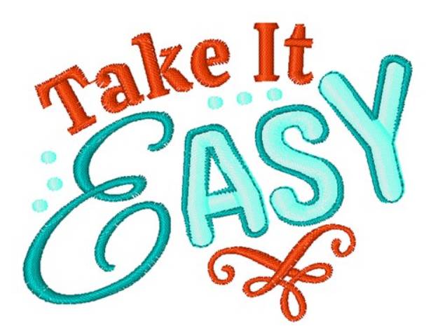 Picture of Take It Easy Machine Embroidery Design