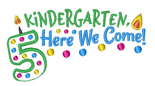 Kindergarten Machine Embroidery Design