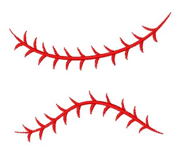 Picture of Baseball Stitches Machine Embroidery Design