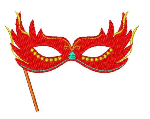 Picture of Masquerade Mask Machine Embroidery Design