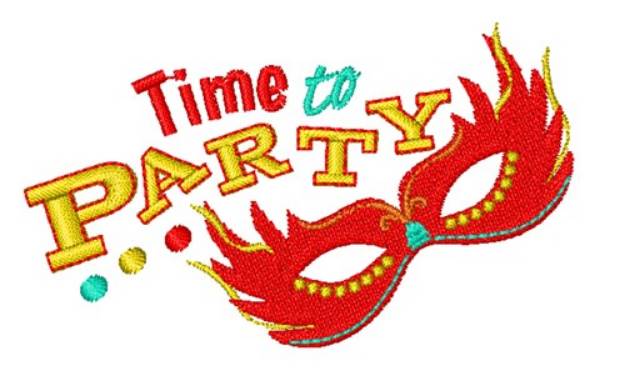 Picture of Time To Party Machine Embroidery Design