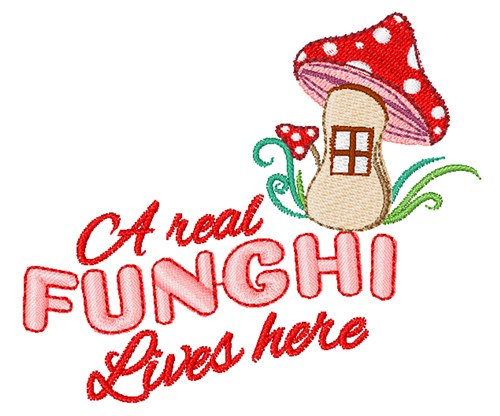 Real Funghi Machine Embroidery Design