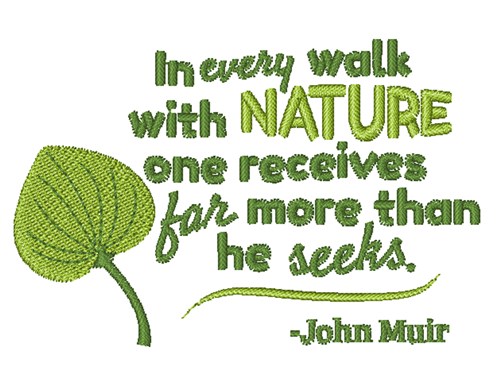 Walk With Nature Machine Embroidery Design