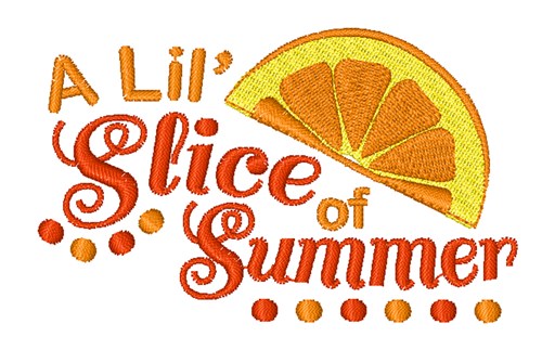 Slice Of Summer Machine Embroidery Design