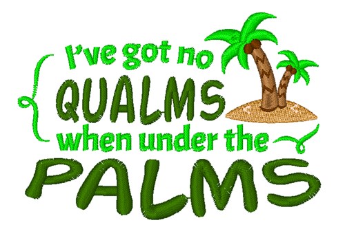 Under The Palms Machine Embroidery Design
