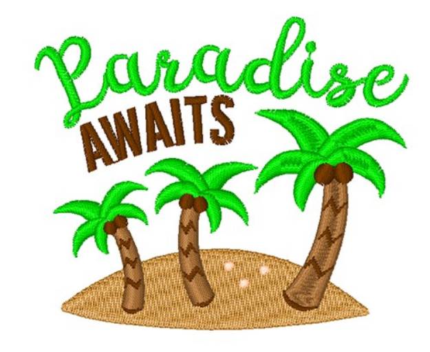 Picture of Paradise Awaits Machine Embroidery Design