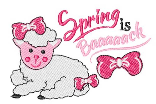 Picture of Spring Is Baaaaack Machine Embroidery Design