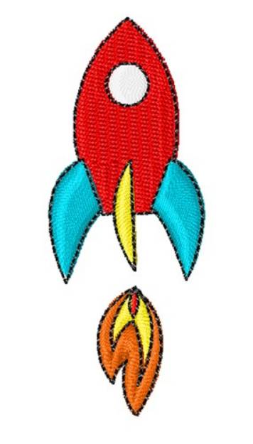 Picture of Rocket Machine Embroidery Design