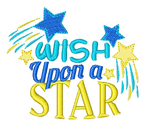Wish Upon A Star Machine Embroidery Design