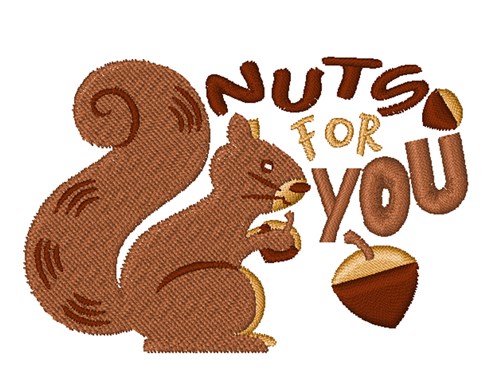 Nuts For You Machine Embroidery Design