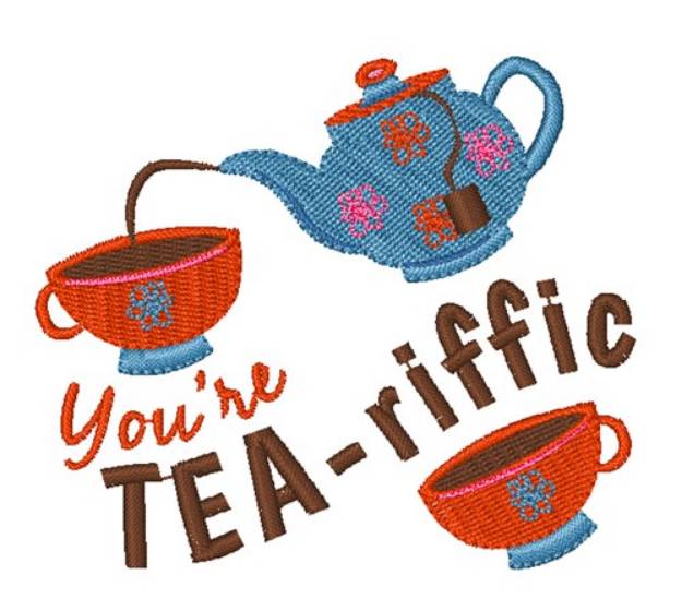 Picture of Youre Tea-riffic Machine Embroidery Design