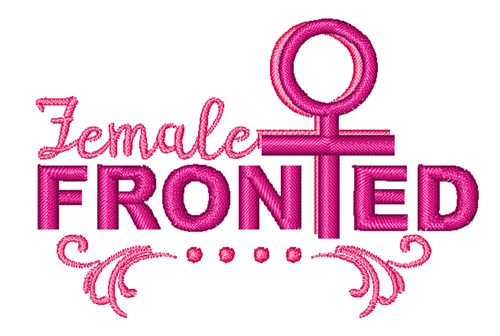 Female Fronted Machine Embroidery Design