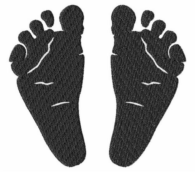 Picture of Baby Footprints Machine Embroidery Design