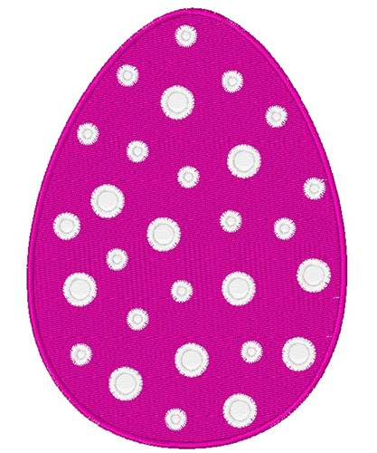 Easter Egg & Polka Dots Machine Embroidery Design