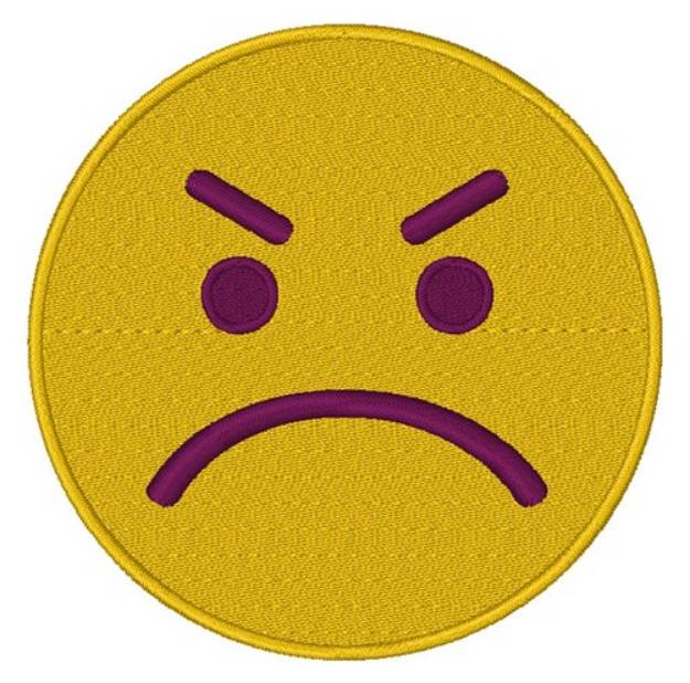 Picture of Angry Emoji Machine Embroidery Design