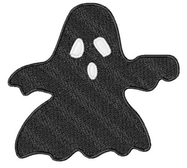 Picture of Halloween Ghost Silhouette Machine Embroidery Design
