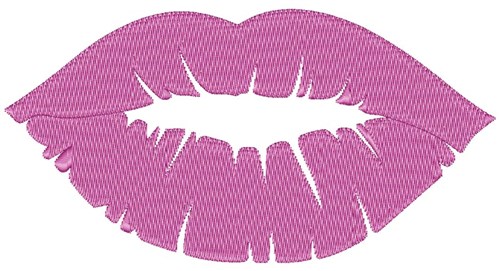 Pink Lips Machine Embroidery Design
