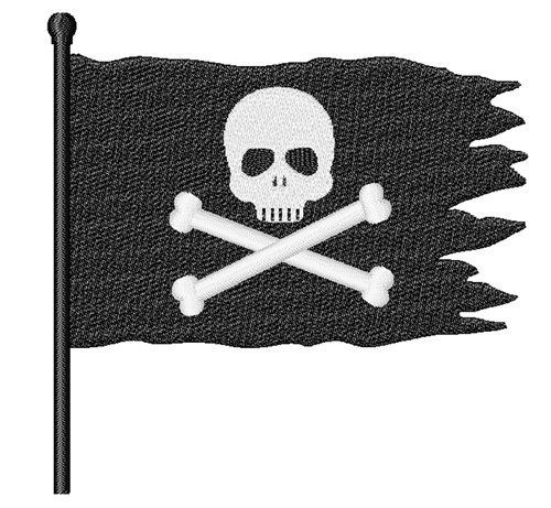 Pirate Flag Machine Embroidery Design