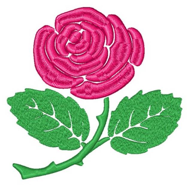 Picture of Pink Rose Machine Embroidery Design