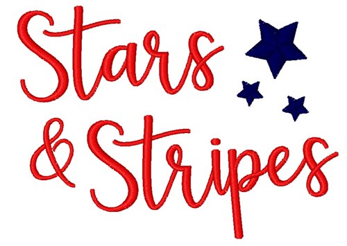 Stars & Stripes Machine Embroidery Design