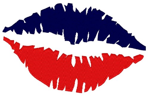 American Lips Machine Embroidery Design
