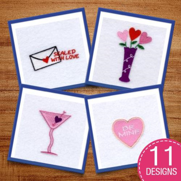 Picture of Sweetheart Valentine Embroidery Design Pack