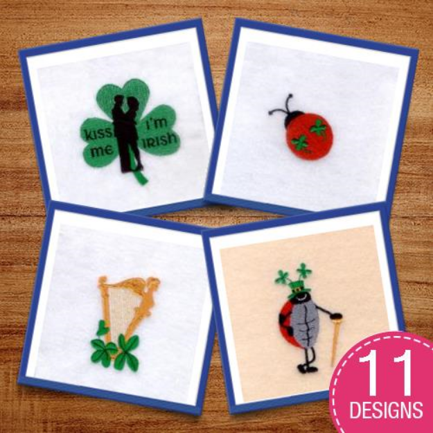 Picture of Happy St. Patricks Day Embroidery Design Pack